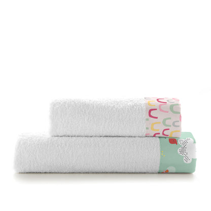 Moshi Moshi Hello HappyFriday Towel Set Multicolour 2 Pieces