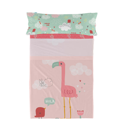 Moshi Moshi Hello HappyFriday Sheet Set Multicolour 2 Pieces