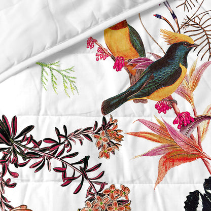 HappyFriday HF Quilt Birds of paradise Multicolor 180 x 260 cm