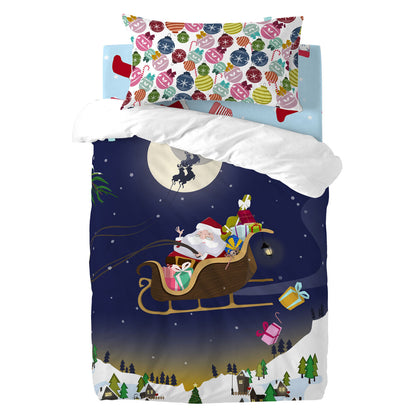 HappyFriday XMAS Multicolor Baby Crib Duvet Cover Set 2 Pieces