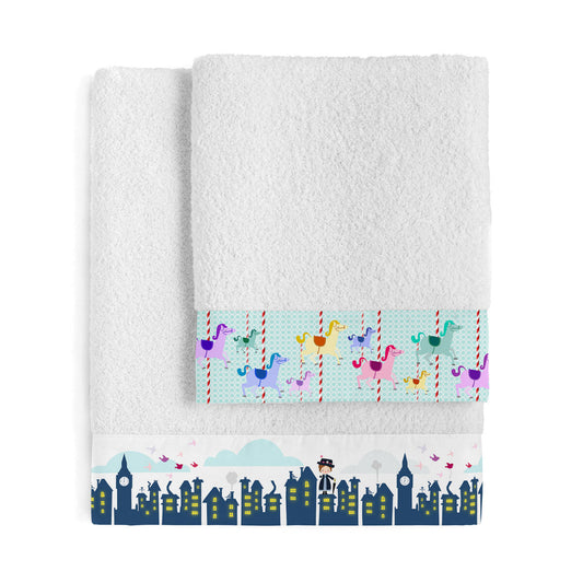 HappyFriday Mr Fox Nanny Towel Set Multicolour 2 Pieces