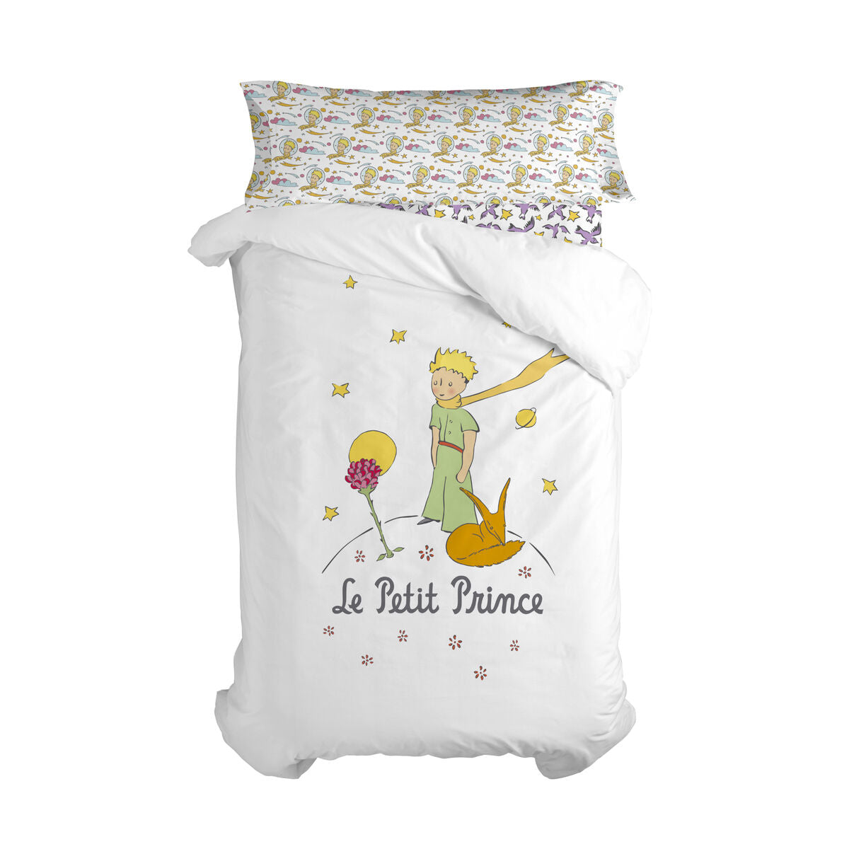 HappyFriday Le Petit Prince Ses Amis Multicolor 2 Piece Duvet Cover Set