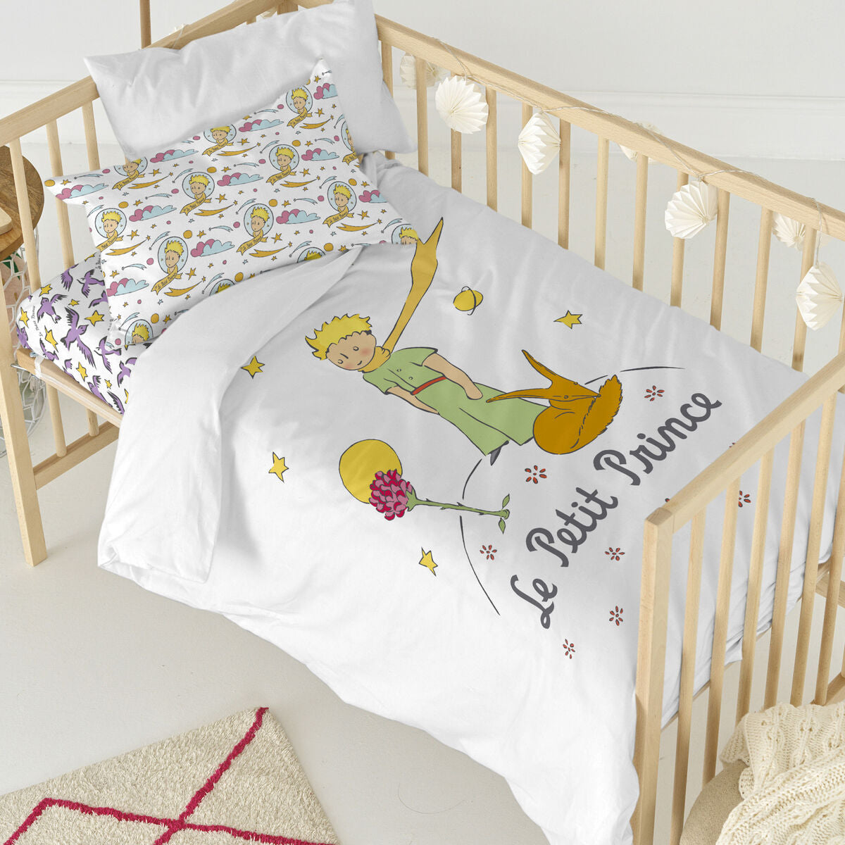 HappyFriday Le Petit Prince Ses Amis Multicolor 2 Piece Duvet Cover Set