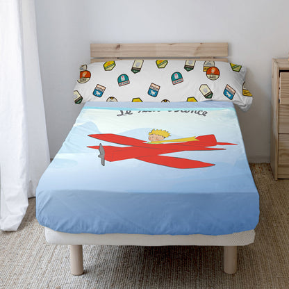 HappyFriday Le Petit Prince Sheet Set Son Airplane Multicolor Bed 105 2 Pieces