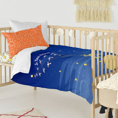 HappyFriday Le Petit Prince Migration Multicolor Baby Crib Duvet Cover Set 2 Pieces