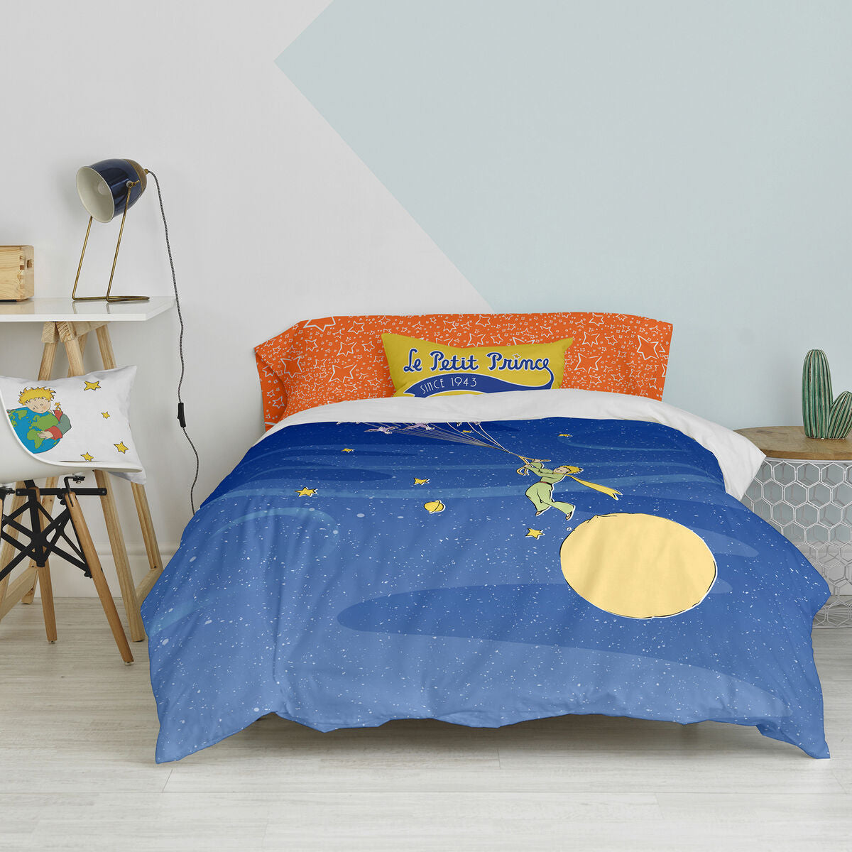 HappyFriday Le Petit Prince Migration Duvet Cover Set Multicolour Bed 105 2 Pieces