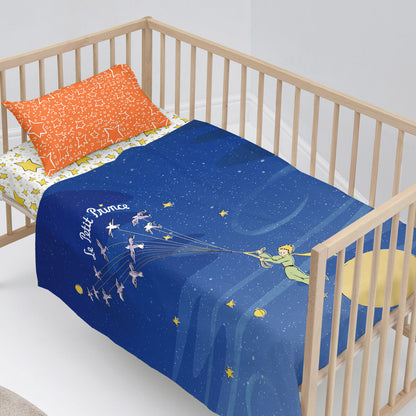 HappyFriday Le Petit Prince Migration Multicolor Baby Crib Sheet Set 2 Pieces