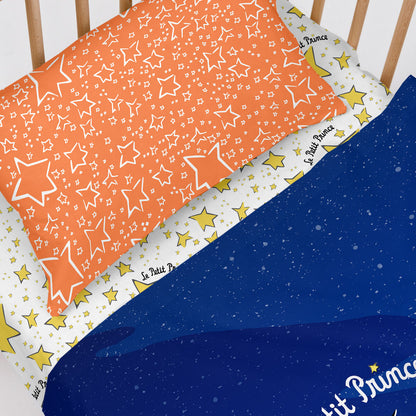 HappyFriday Le Petit Prince Migration Multicolor Baby Crib Sheet Set 2 Pieces