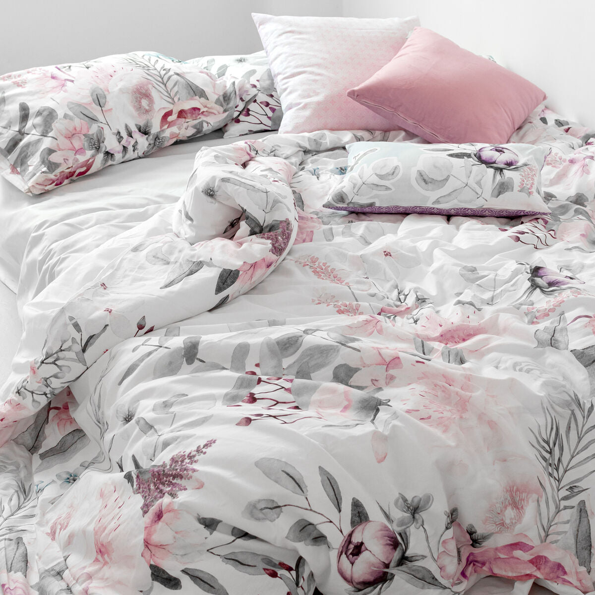 HappyFriday Duvet Cover Delicate bouquet Multicolor 260 x 240 cm