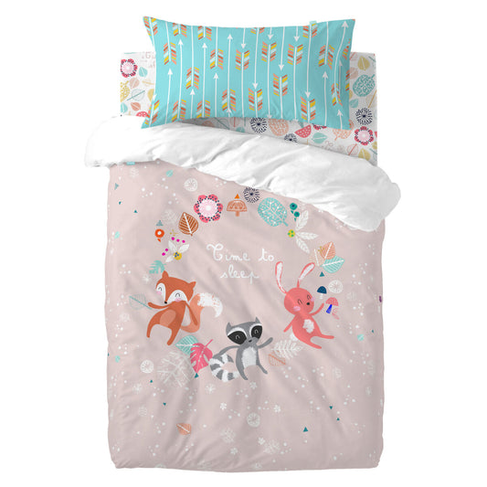 HappyFriday Moshi Moshi Fantasy Multicolor Baby Crib Duvet Cover Set 2 Pieces