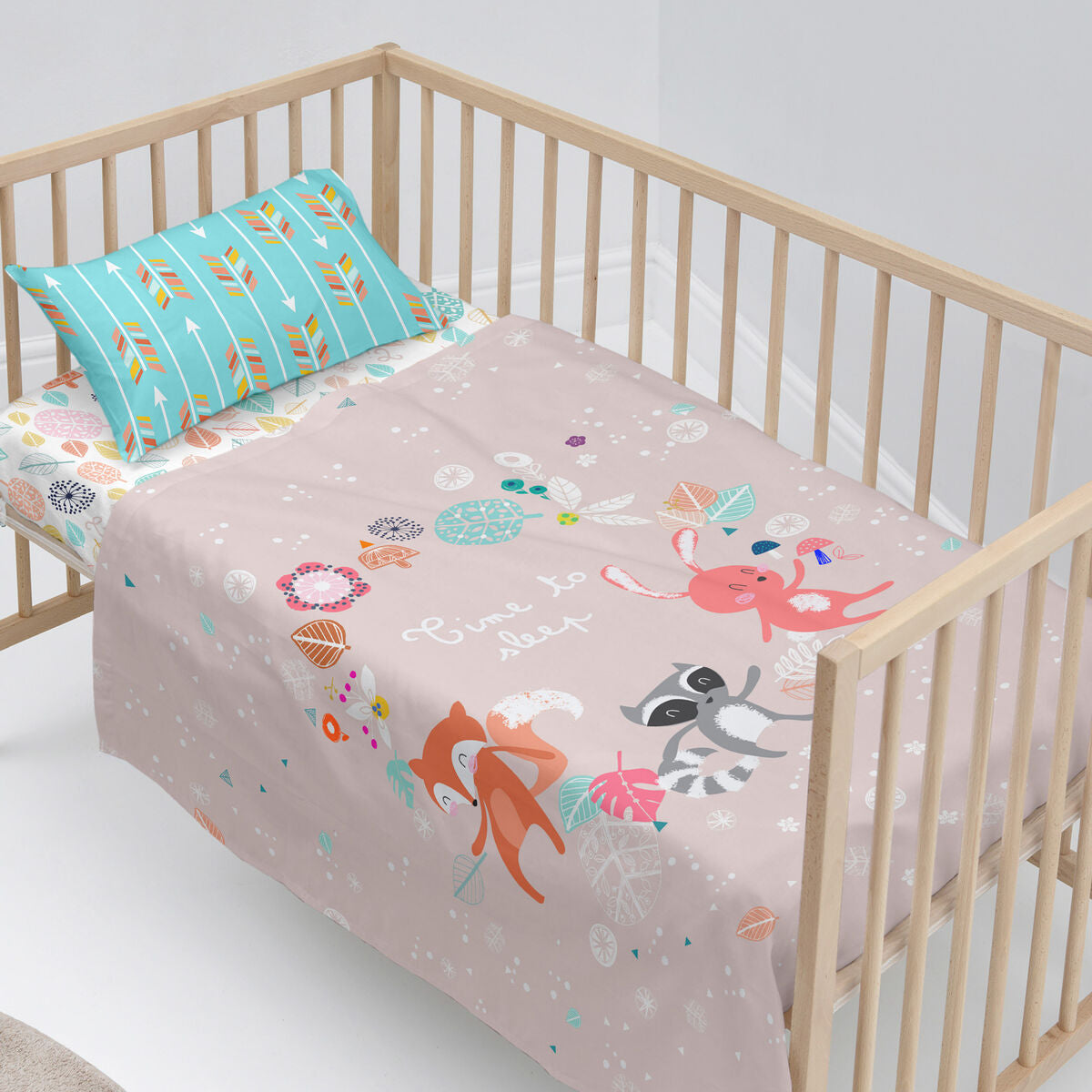 Moshi HappyFriday Moshi Fantasy Multicolor Baby Crib Sheet Set 2 Pieces