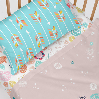 Moshi HappyFriday Moshi Fantasy Multicolor Baby Crib Sheet Set 2 Pieces