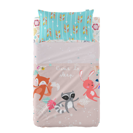 Moshi HappyFriday Moshi Fantasy Multicolor Baby Crib Sheet Set 2 Pieces