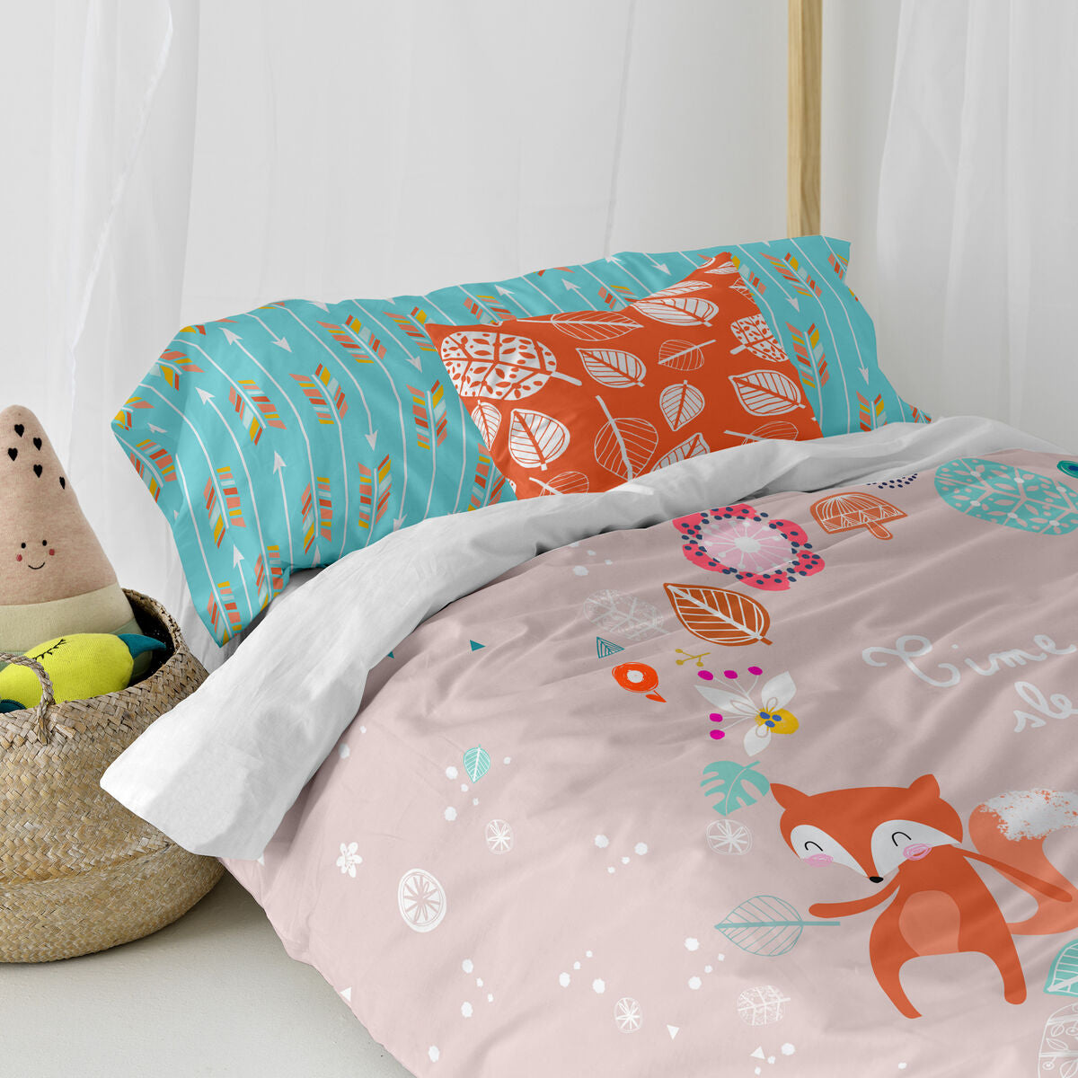 HappyFriday Moshi Moshi Fantasy Multicolor 2 Piece Duvet Cover Set