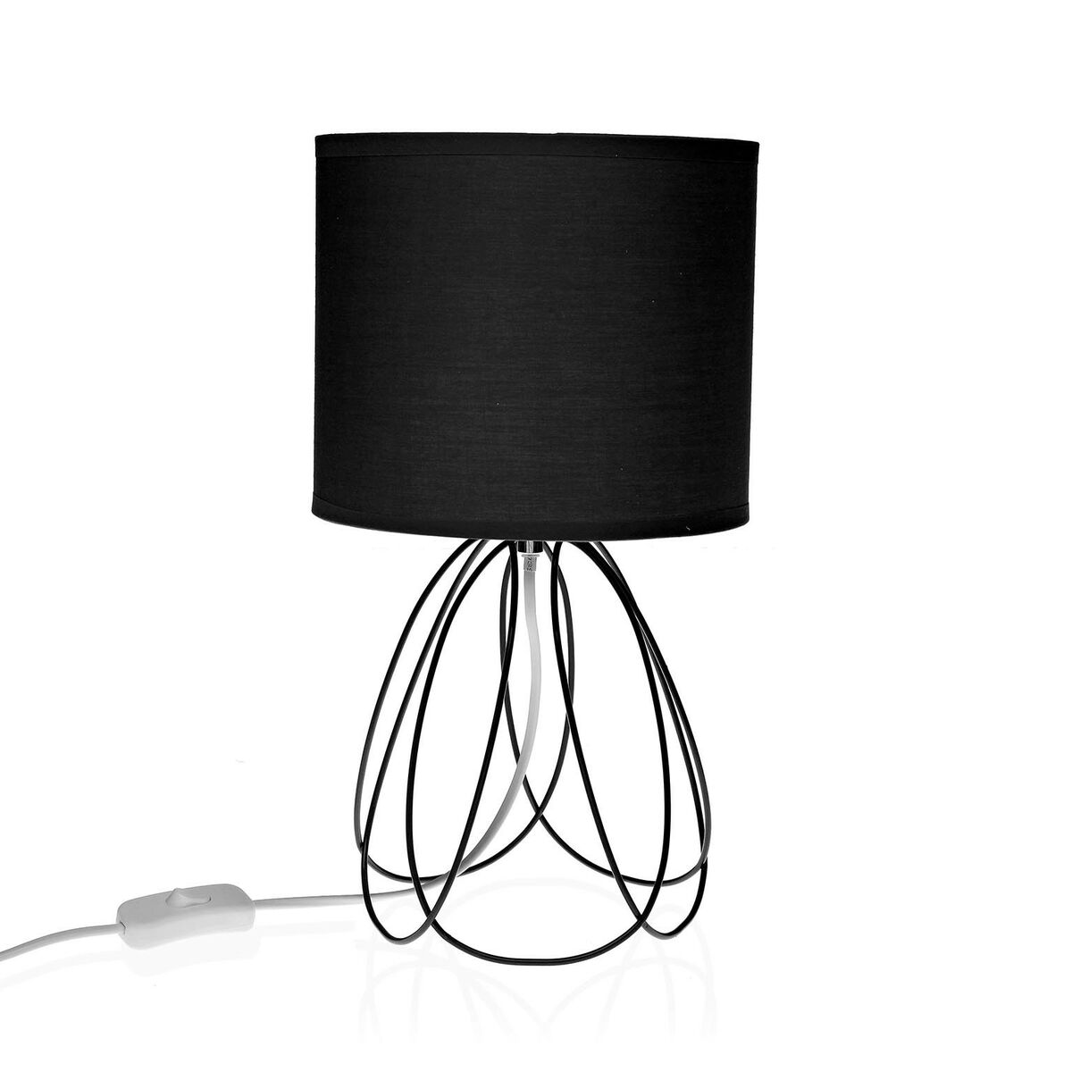 Versa Mila Table Lamp Black 20 x 36 cm Metal