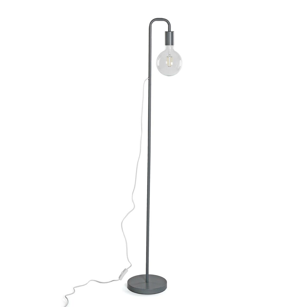 Versa Ruber Floor Lamp Grey 20 x 132.5 x 21 cm Metal