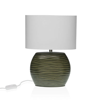 Versa Table Lamp Grey Ceramic 13 x 33 x 25 cm