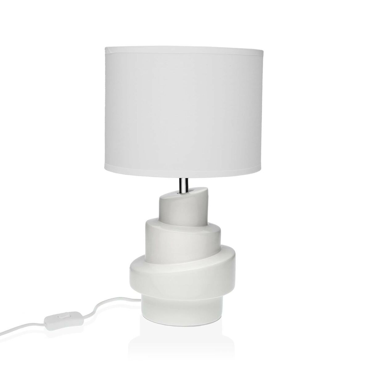 Versa Table Lamp White Ceramic 20 x 35 cm