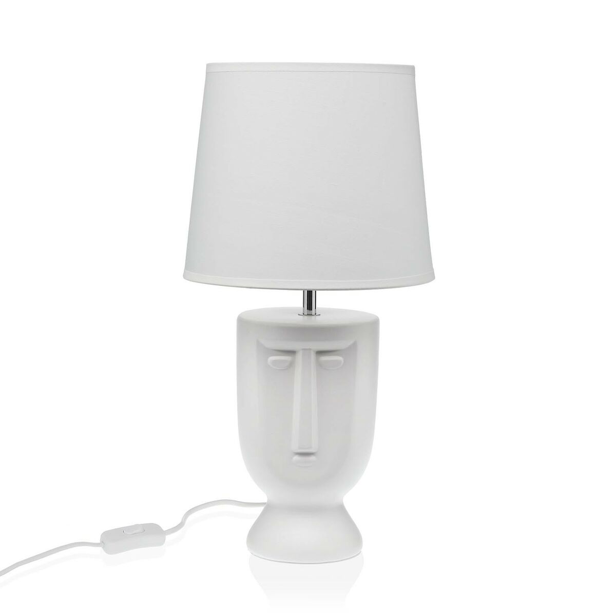 Versa Table Lamp White Ceramic 60 W 22 x 42.8 cm