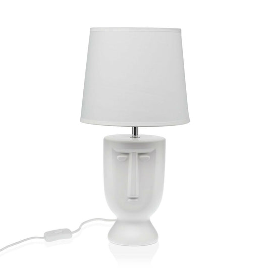 Versa Table Lamp White Ceramic 60 W 22 x 42.8 cm