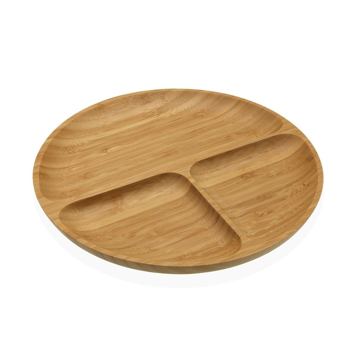 Versa Bamboo Snack Tray 25 x 2 x 25 cm