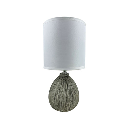 Versa Lua Table Lamp 25 W Grey Ceramic 11 x 28 x 11 cm