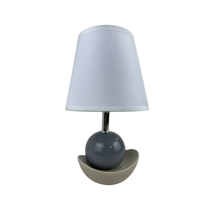 Versa Noela Grey Ceramic Table Lamp 15 x 25 x 12 cm