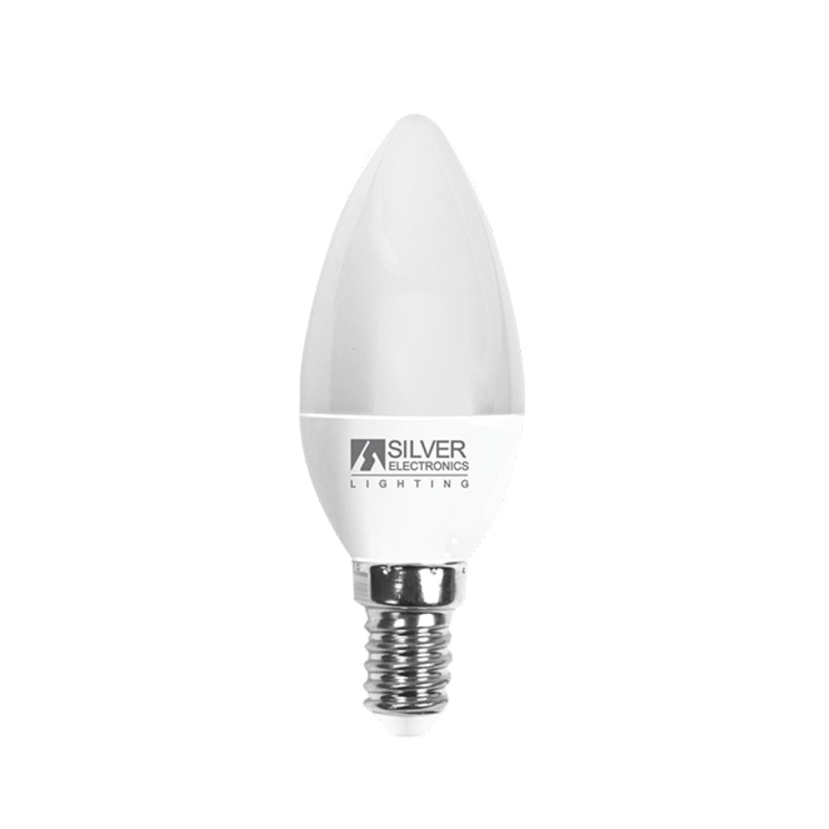 LED Candle Bulb Silver Electronics White Light 6 W 5000 K