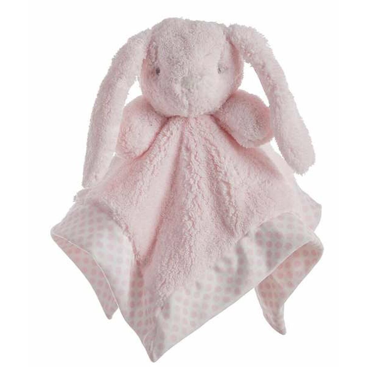 Doudou double layer 30 x 30 cm Pink Polka Dots