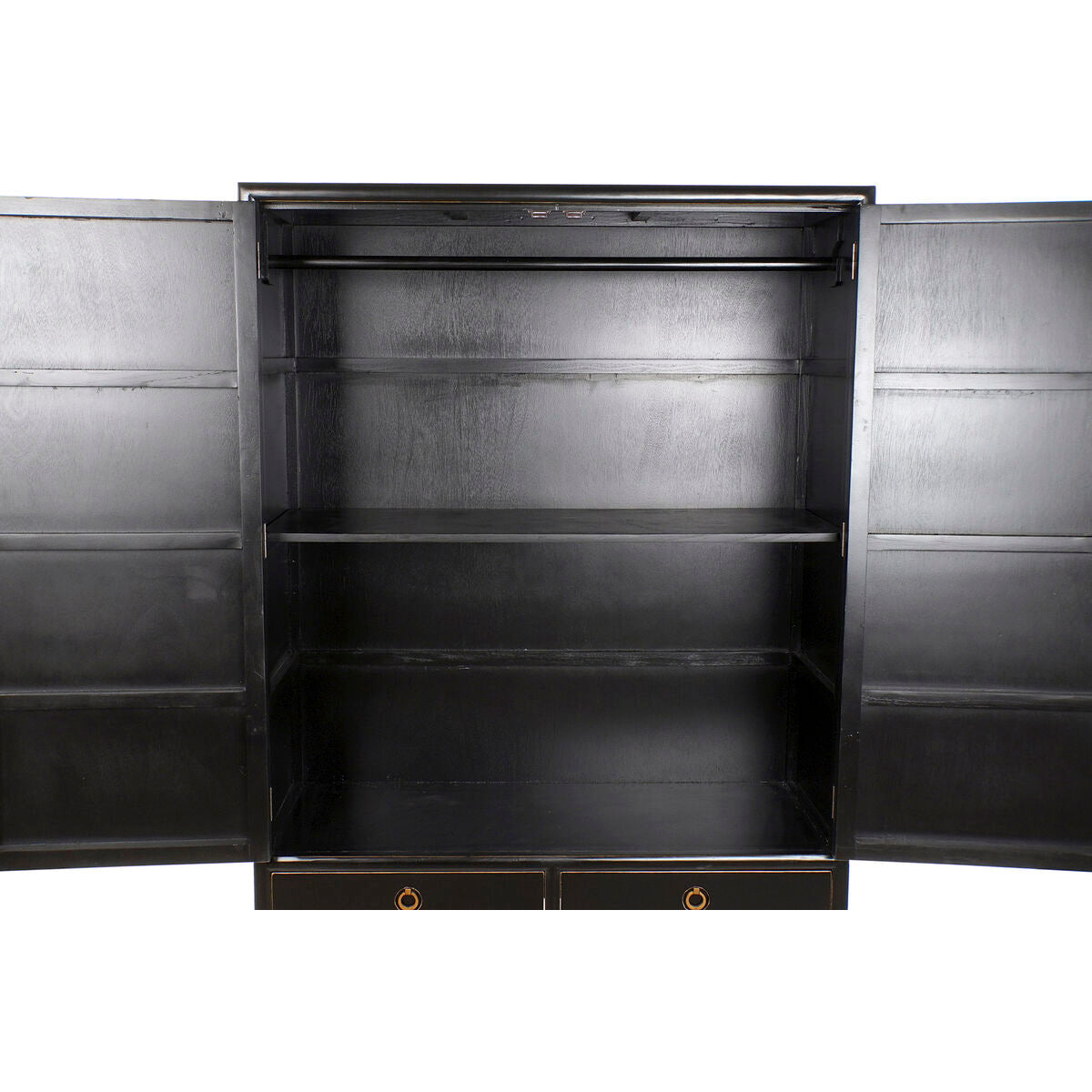 Armario DKD Home Decor Negro Dorado 120 x 50 x 175 cm