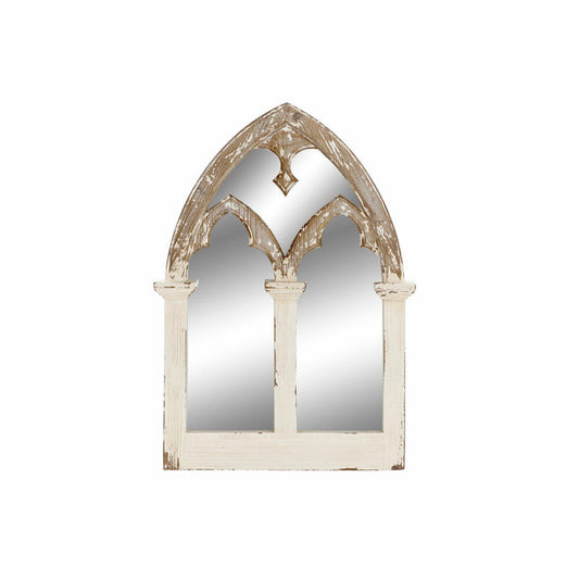 DKD Home Decor Wall Mirror White Vintage (Refurbished B)