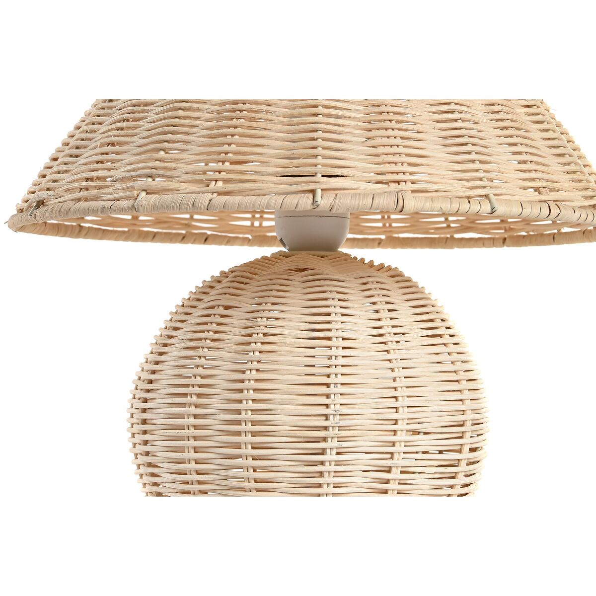 Lámpara de mesa DKD Home Decor Natural Ratán 220 V 50 W Alpino (30 x 30 x 31 cm)