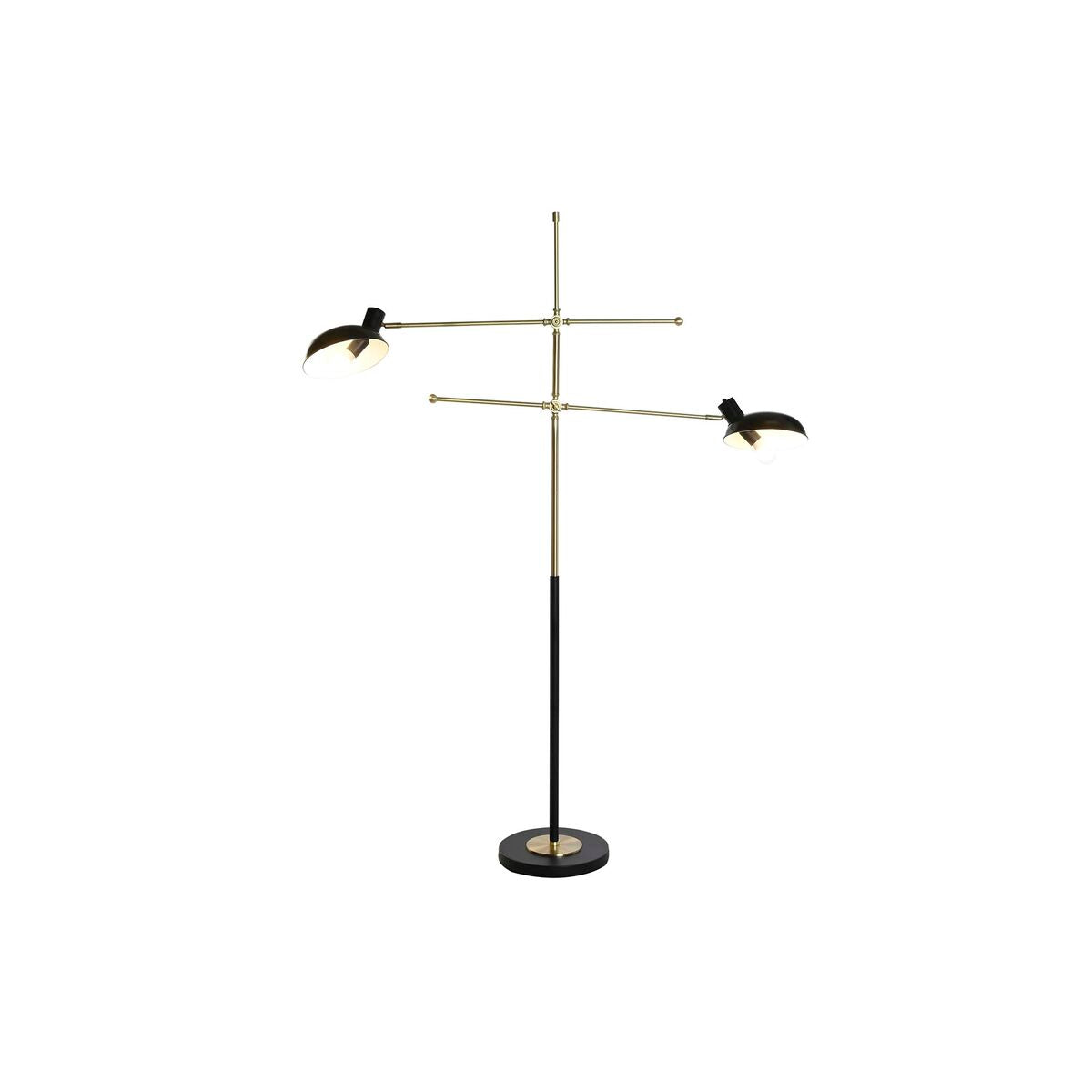 DKD Home Decor Floor Lamp Black Gold Metal 50 W 220 V 120 x 30 x 174 cm