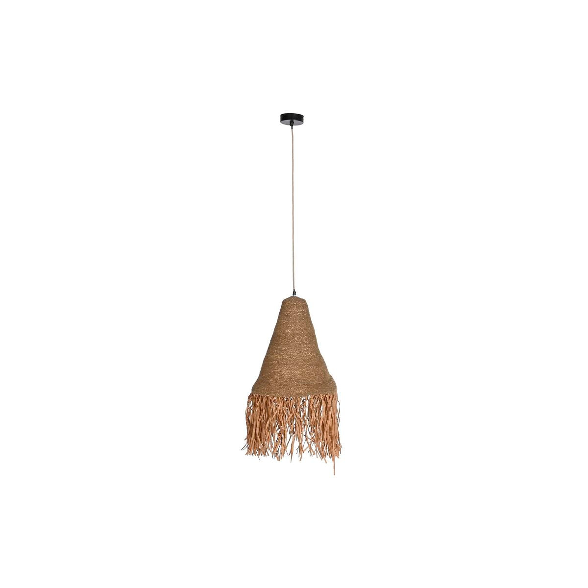 Lámpara de Techo DKD Home Decor Natural Hierro 50 W Jute (44 x 44 x 67 cm)