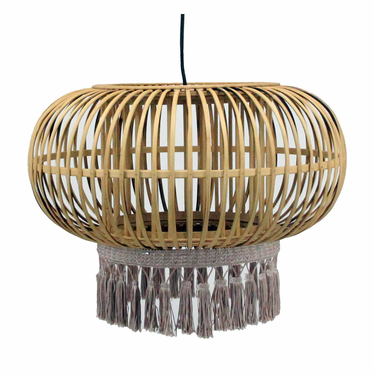 DKD Home Decor Brown Ceiling Lamp 50 W Urban Fringe 220 V 44 x 44 x 32 cm