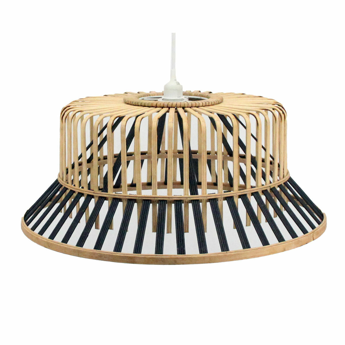 DKD Home Decor Ceiling Lamp Brown Black Bamboo 50 W 60 x 60 x 30 cm 60 x 60 x 25 cm