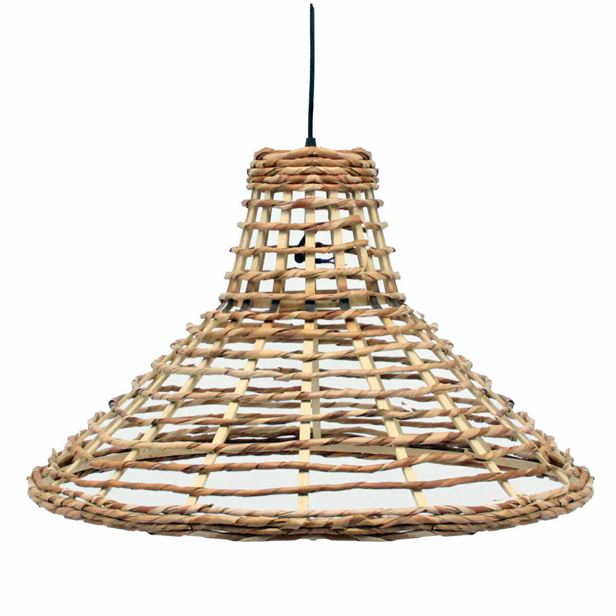 DKD Home Decor Ceiling Lamp 56 x 56 x 34 cm Brown Rattan 50 W