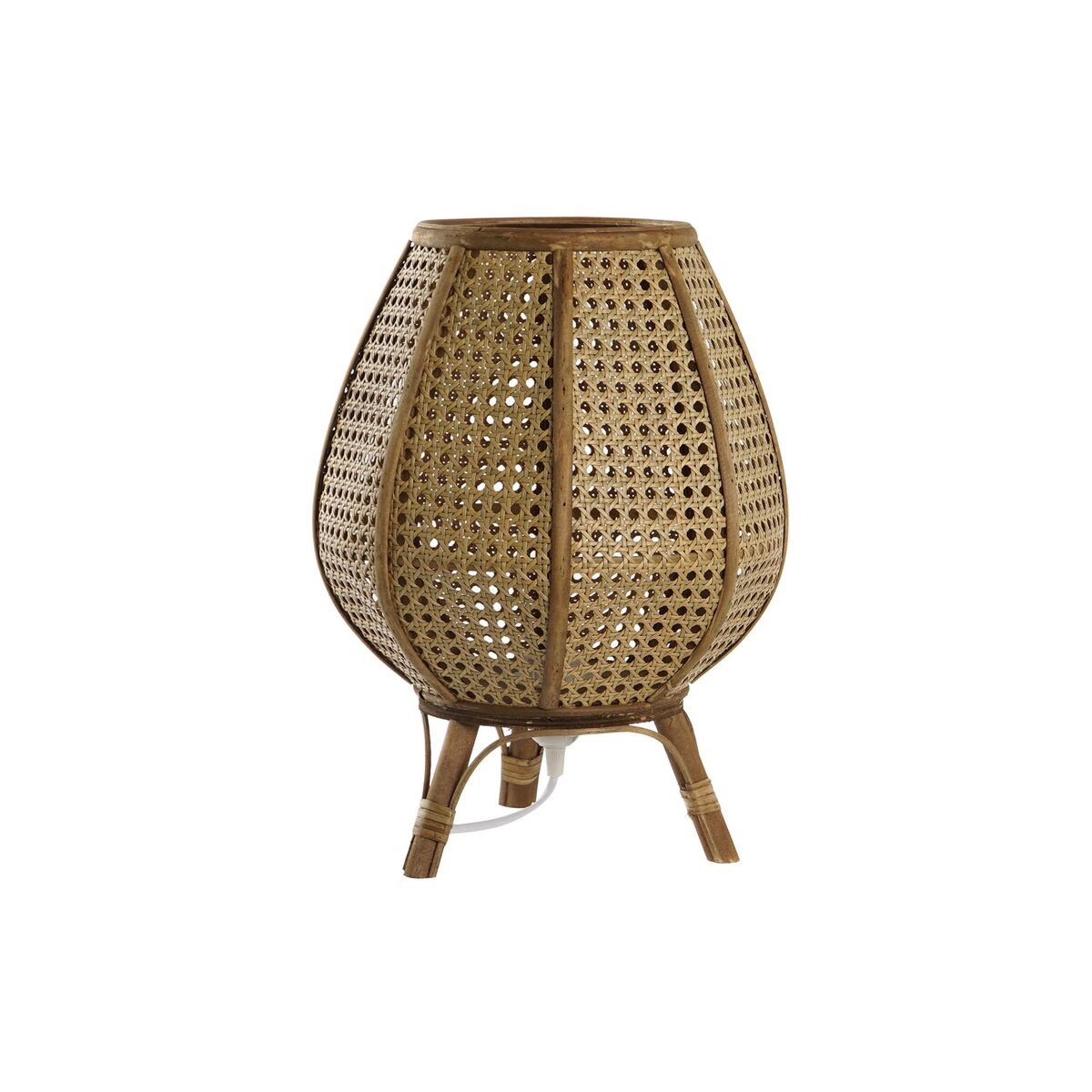 DKD Home Decor Brown Rattan Table Lamp 50 W (29 x 29 x 40 cm)