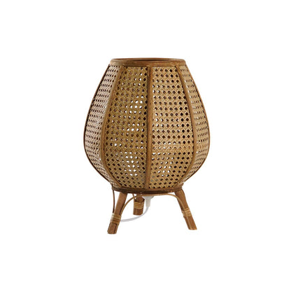 DKD Home Decor Brown Rattan Table Lamp 50 W (29 x 29 x 40 cm)