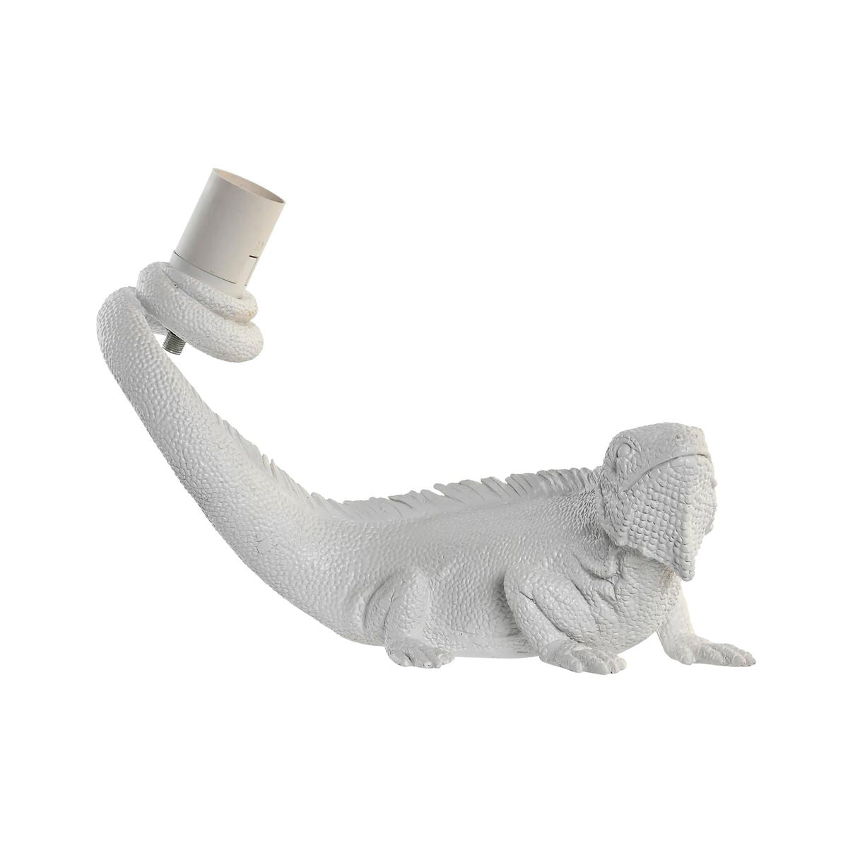 DKD Home Decor Wall Lamp White Resin 50 W Modern Iguana Lizard 220 V 14 x 22 x 31 cm 31 x 14 x 22 cm