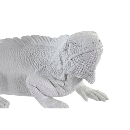 DKD Home Decor Wall Lamp White Resin 50 W Modern Iguana Lizard 220 V 14 x 22 x 31 cm 31 x 14 x 22 cm