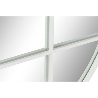 Espejo de pared DKD Home Decor 80 x 2,5 x 80 cm Cristal Blanco Hierro Ventana