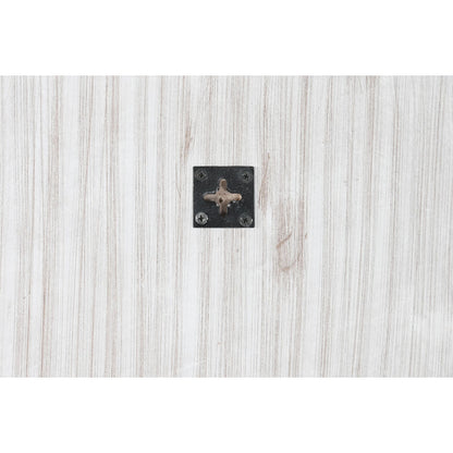 Espejo de pared DKD Home Decor 120 x 2,5 x 120 cm Cristal Natural Blanco Indio Madera MDF Decapé