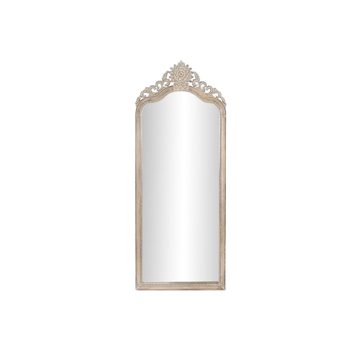 DKD Home Decor Wall Mirror 68 x 3.5 x 175 cm 70 x 3.5 x 180 cm Natural Glass White Mango Wood Decapé