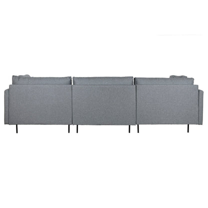 Sofá Chaise Longue DKD Home Decor Gris Metal Moderno 276 x 152,5 x 84 cm