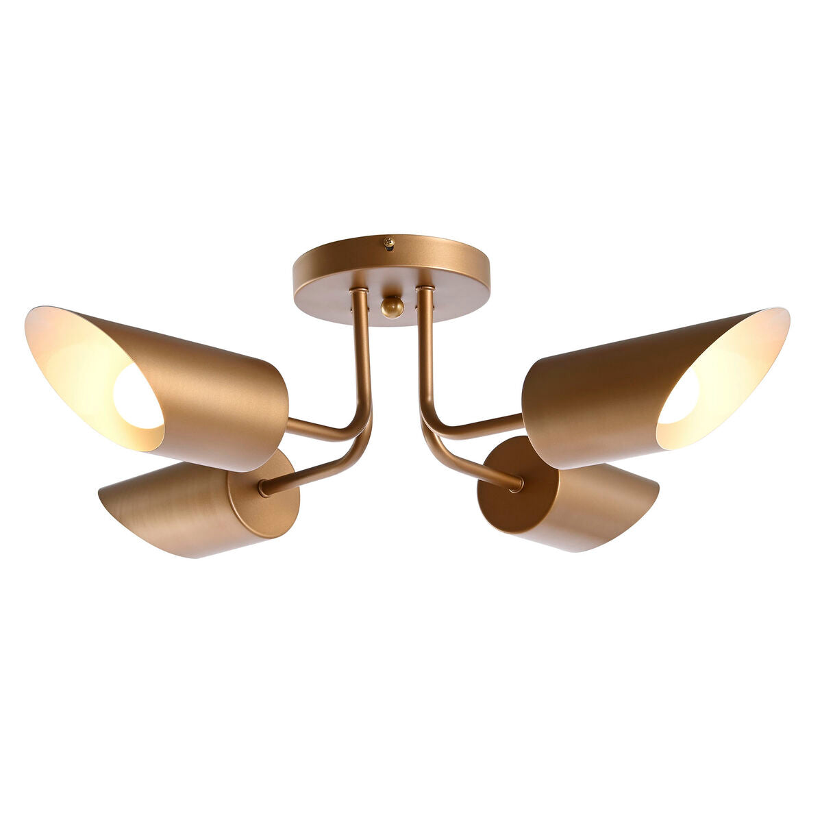 DKD Home Decor Ceiling Lamp Gold Metal 50 W 70 x 70 x 20 cm