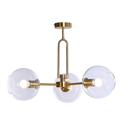 DKD Home Decor Ceiling Lamp Gold Metal Crystal 50 W 56 x 56 x 36 cm