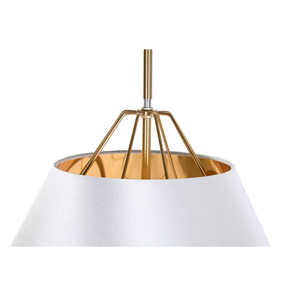 DKD Home Decor Ceiling Lamp White Gold PVC Metal 50 W 38 x 38 x 32 cm