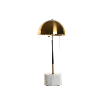 DKD Home Decor Table Lamp Black Gold Metal Marble 50 W 220 V 25 x 25 x 58 cm