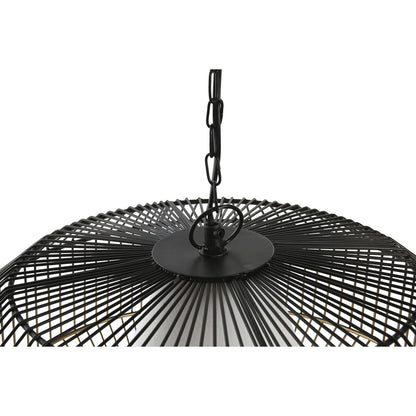 DKD Home Decor Ceiling Lamp 42 x 42 x 23 cm Black Gold Iron 50 W